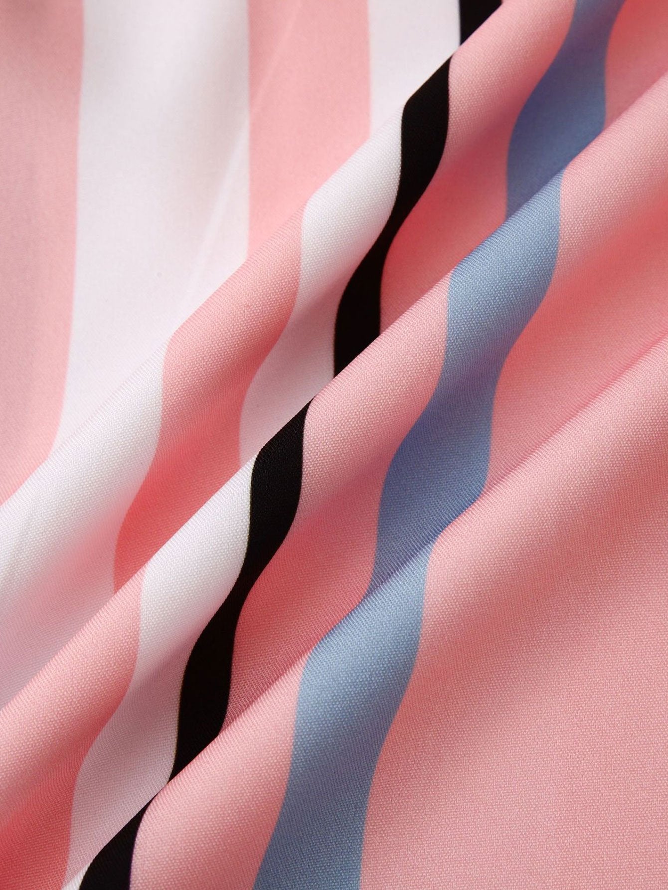 Stripe Print Button Up Shirt