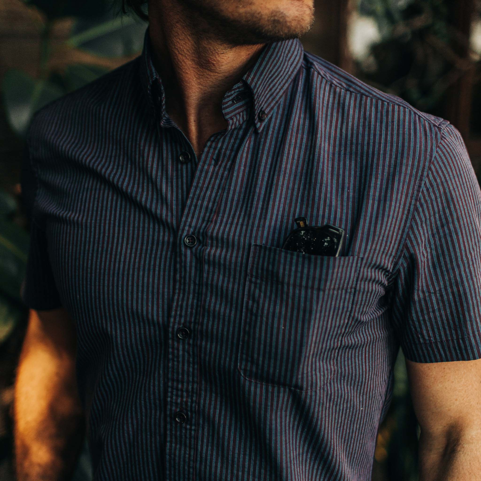 The Short Sleeve Jack in Blue Stripe