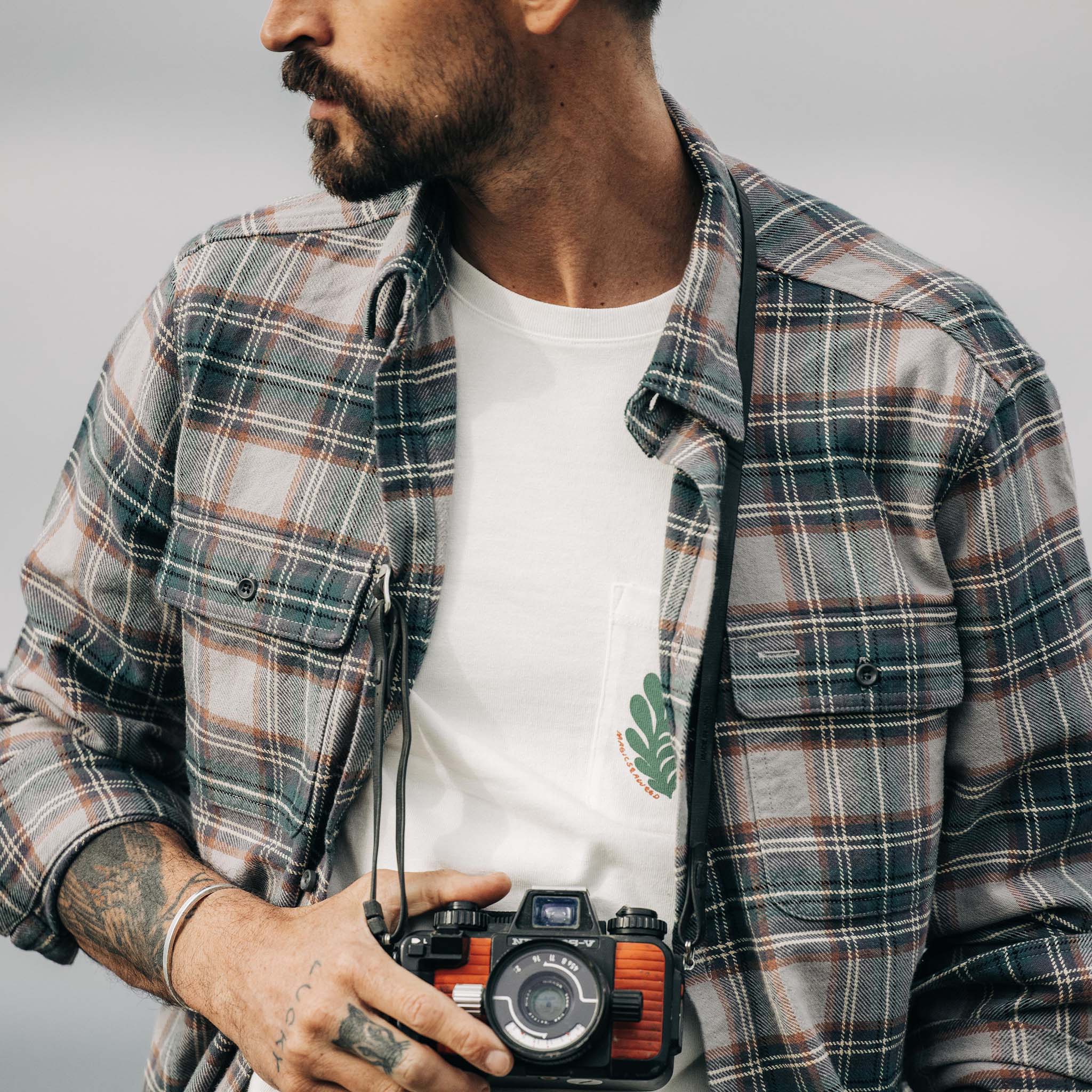 The Ledge Shirt in Coastline Plaid